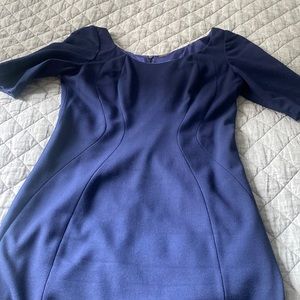 Wool blend dress , fitted , back zipper